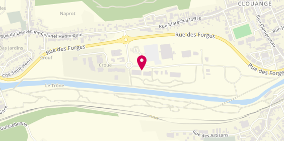 Plan de Ecouter Voir Optique Mutualiste, Zone Aménagement de Bellefontaine, 57185 Clouange