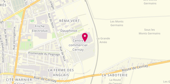 Plan de Optic 2000, 2 Route de Cernay, 51100 Reims