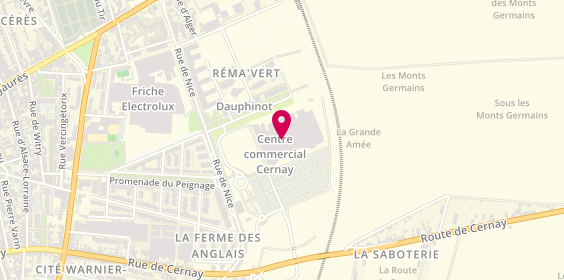 Plan de General d'Optique, Centre Commercial Carrefour
16 Route de Cernay, 51100 Reims
