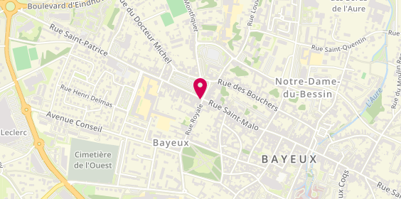 Plan de Écouter Voir Optique Mutualiste, 1 Rue Saint-Patrice, 14400 Bayeux