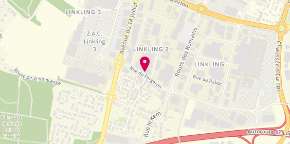Plan de Le Lunetier, Zone du Linkling
2 Bcle du Ferronnier, 57180 Terville