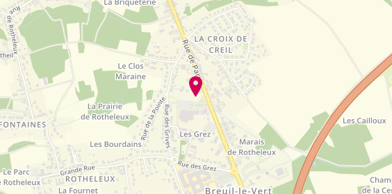 Plan de Alain Afflelou, 210 Route de Paris, 60600 Breuil-le-Vert