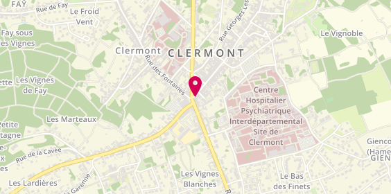 Plan de Opticien Clermont - Oise - Krys, 4 Rue de la République, 60600 Clermont