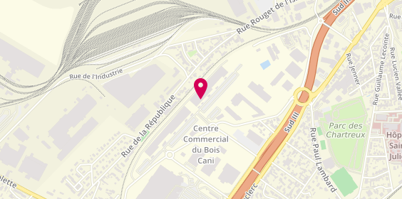 Plan de Optical Center, 10 Rue Paul Vaillant Couturier, 76120 Le Grand-Quevilly