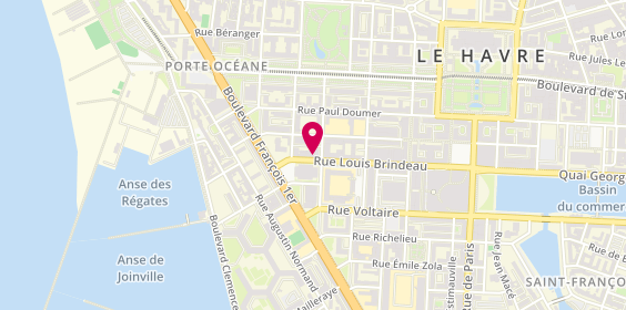 Plan de Krys, 19 Rue Louis Brindeau, 76600 Le Havre