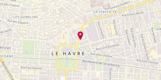 Plan de Optic 2000, 8 avenue René Coty, 76600 Le Havre