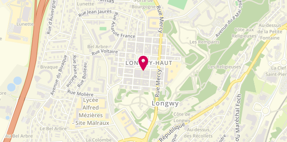 Plan de Le Collectif des Lunetiers, 2 Rue Victor Hugo, 54400 Longwy - Haut