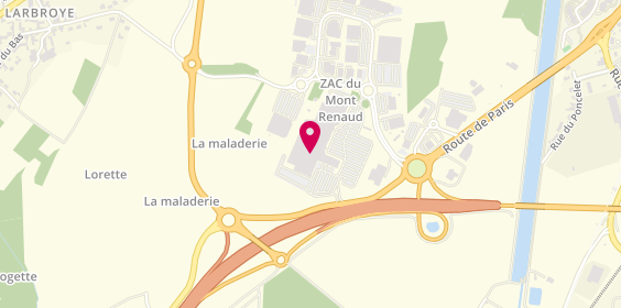 Plan de Atol Mon Opticien, Centre Commercial Auchan
Vc Zone Aménagement du Mont Renaud, 60400 Noyon