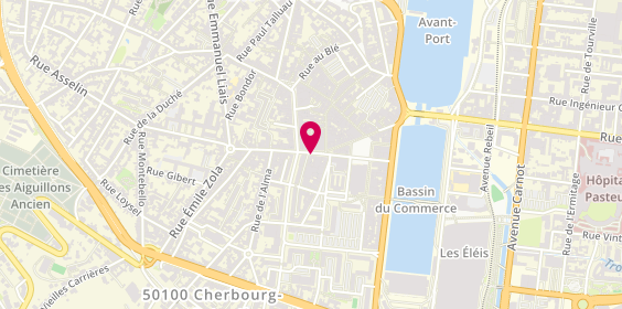 Plan de Optique Wilmeaux, 11 Rue Gambetta, 50100 Cherbourg-en-Cotentin