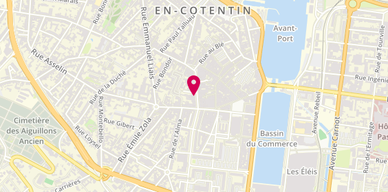 Plan de Alain Afflelou, 38 Rue Albert Mahieu, 50100 Cherbourg-en-Cotentin