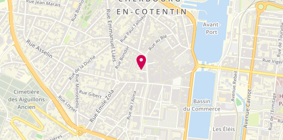 Plan de Optique Morel Cherbourg, 34 Rue Albert Mahieu, 50100 Cherbourg-en-Cotentin