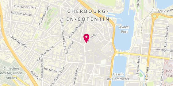 Plan de Martin Opticiens Cherbourg, 1 Rue du Commerce, 50100 Cherbourg-en-Cotentin