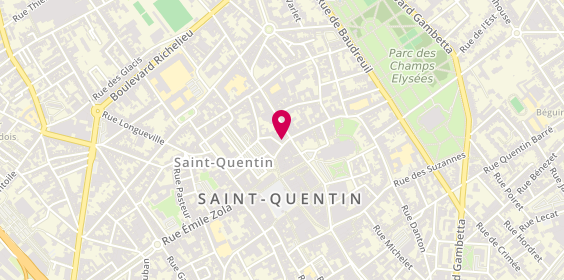 Plan de Optic 2000, 27 Rue Croix Belle Prte, 02100 Saint-Quentin
