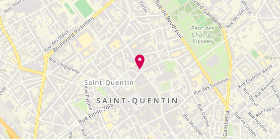 Plan de Optique Derasse, 35 Rue Croix Belle Prte, 02100 Saint-Quentin