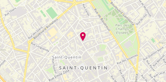 Plan de Optique Mutualiste, 30 Rue Raspail, 02100 Saint-Quentin