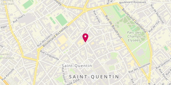 Plan de Demonchaux Opticiens, 51 Rue Raspail, 02100 Saint-Quentin
