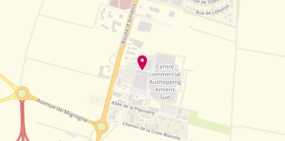 Plan de Atol, Centre Commercial Auchan
Route d'Amiens
Route de Paris, 80480 Dury, France