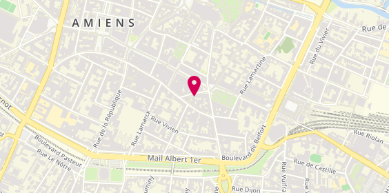 Plan de La Lunetterie, 6 Rue Allart, 80000 Amiens