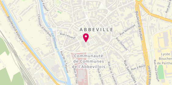 Plan de Les Opticiens Mutualistes, 3 Rue du Pont d'Amour, 80100 Abbeville
