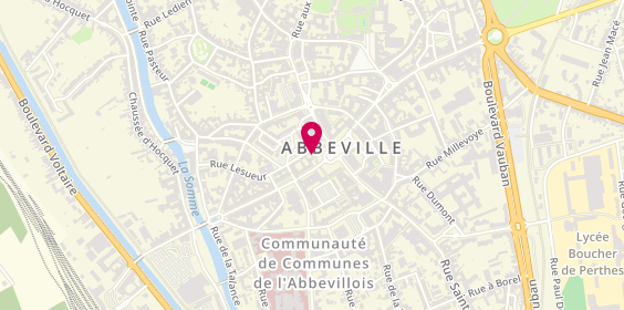 Plan de Alain Afflelou, 9 place Max Lejeune, 80100 Abbeville
