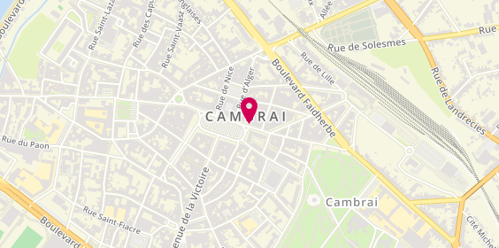 Plan de Optical Center, 11 place Aristide Briand, 59400 Cambrai