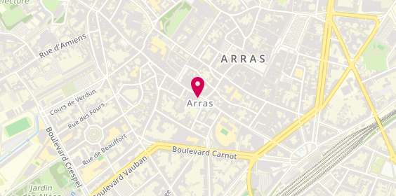 Plan de Alain Afflelou, 9 Rue Ernestale, 62000 Arras