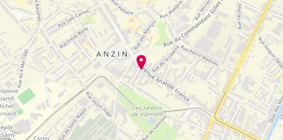 Plan de Atol Mon Opticien, 118 avenue Anatole France, 59410 Anzin