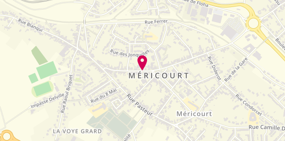 Plan de Mericourt Optique, 8 Rue Victor Hugo, 62680 Méricourt