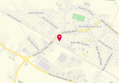 Plan de L'Atelier d'OPTIQUE Beaurainville, 70 place de la Gare, 62990 Beaurainville