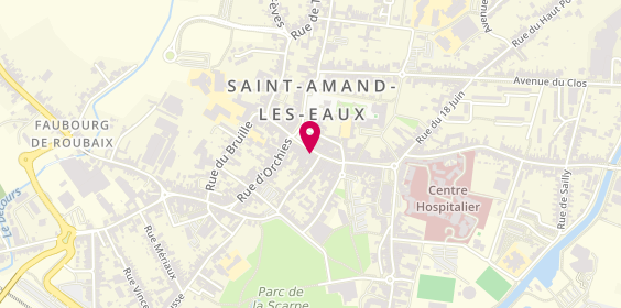 Plan de Afflelou Saint-Amand-Les-Eaux, 12 Rue Thiers, 59230 Saint-Amand-les-Eaux