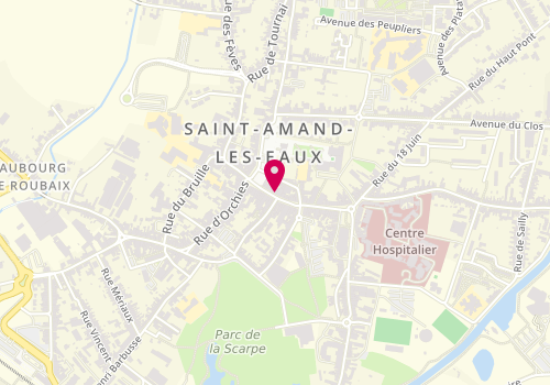 Plan de Krys, 13 Rue Thiers, 59230 Saint-Amand-les-Eaux