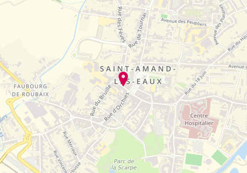Plan de Clair et Net Opticiens, 10 Rue de Tournai, 59230 Saint-Amand-les-Eaux