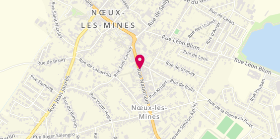 Plan de Les Opticiens Libres, 197 Rue Nationale, 62290 Nœux-les-Mines