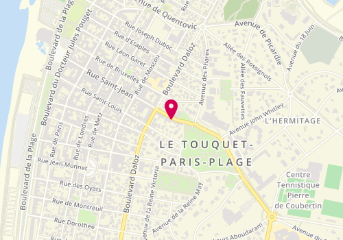Plan de L'Atelier du Lunetier, 28 avenue Saint-Jean, 62520 Le Touquet-Paris-Plage