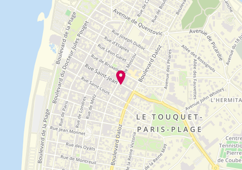 Plan de Jimmy Fairly Opticien le Touquet, 76 Rue Saint-Jean, 62520 Le Touquet-Paris-Plage