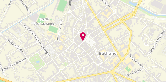 Plan de Optique Bethune, 2 Rue Pot d'Etain, 62400 Béthune