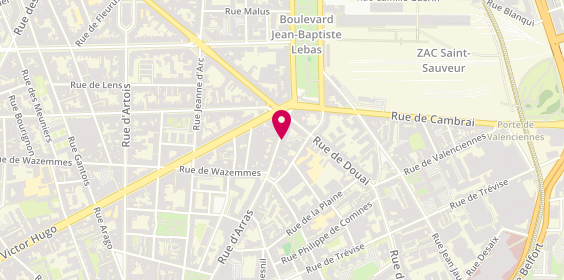 Plan de Moulins à Lunettes, 25 Rue d'Arras, 59000 Lille
