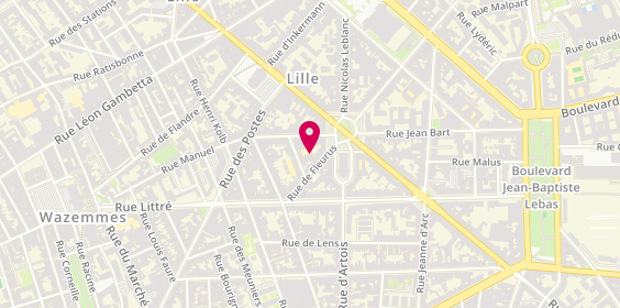 Plan de Optique Coilliot, 14 Rue de Fleurus, 59000 Lille