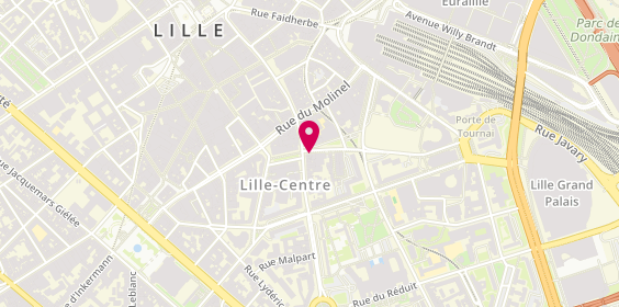 Plan de Optique Delory, 36 Rue Gustave Delory, 59800 Lille
