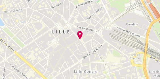 Plan de Optic 2000, 1 Rue du Sec Arembault, 59000 Lille