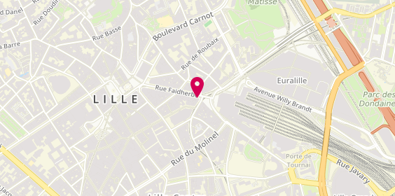 Plan de Optic Santé Lille, 78 Rue Faidherbe, 59800 Lille