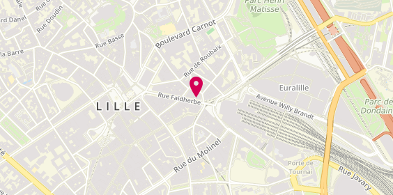 Plan de Atol Mon Opticien - Opticien Lille, la Gare Lille Flandres
65-67 Rue Faidherbe Face A, 59000 Lille