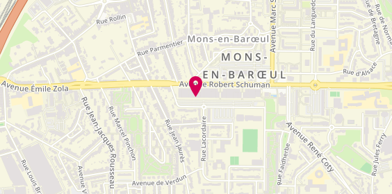 Plan de Mons Optique, 17 Rue du Maréchal Lyautey, 59370 Mons-en-Barœul
