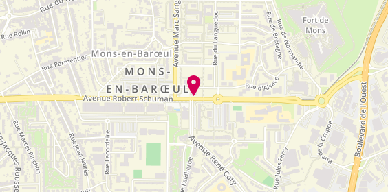 Plan de Europtic de Mons, 3 Avenue François Mitterrand, 59370 Mons-en-Barœul