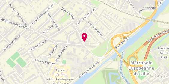 Plan de Optique du Canon d'Or, 261 Rue de Lille, 59130 Lambersart