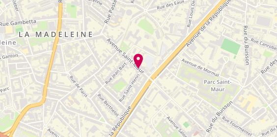 Plan de Le Salon du Lunetier, 102 avenue Saint-Maur, 59110 La Madeleine