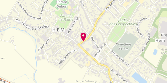 Plan de Hem'Optique, 12 Rue Jules Guesde, 59510 Hem