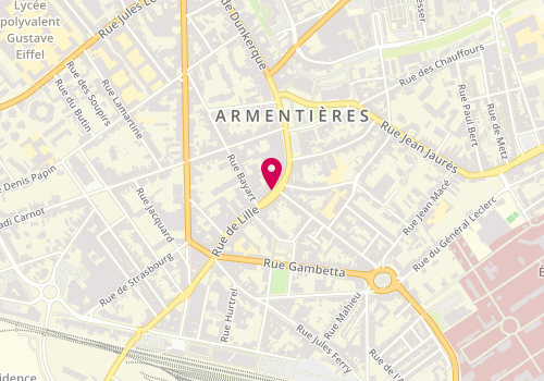 Plan de Dewaele et Ghesquière, Bât A 28 Rue Lille, 59280 Armentières