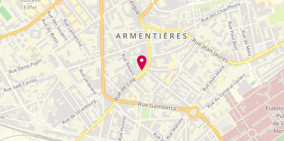 Plan de Dewaele et Ghesquière, Bât A 28 Rue Lille, 59280 Armentières