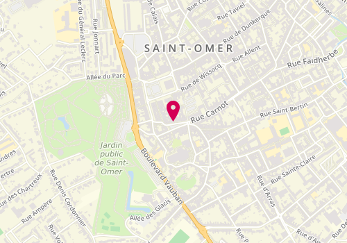 Plan de Opticien Saint-Omer - Krys, 10 place Victor Hugo, 62500 Saint-Omer
